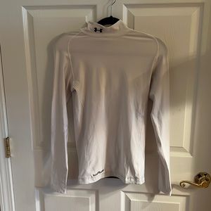 Under Armour men’s size medium white ColdGear mock turtleneck